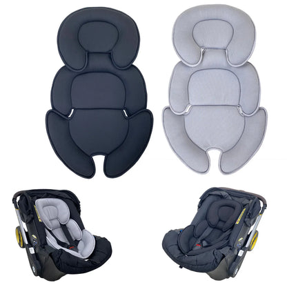 Universal Baby Stroller Seat Cushion — Head & Body Support Pillow for Newborns, Doona Car Seat & Stroller Accessories