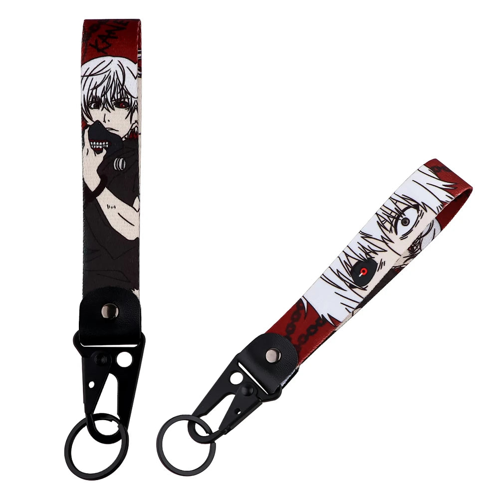 Anime Eagle Beak Keychain – Cool Short Lanyard for Phone, Badge Holder & USB Pendant