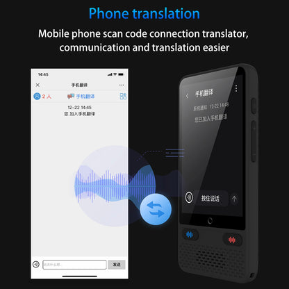 Portable S85 Language Translator Device - 138 Languages, Voice & Offline Translation, Video Recording Support