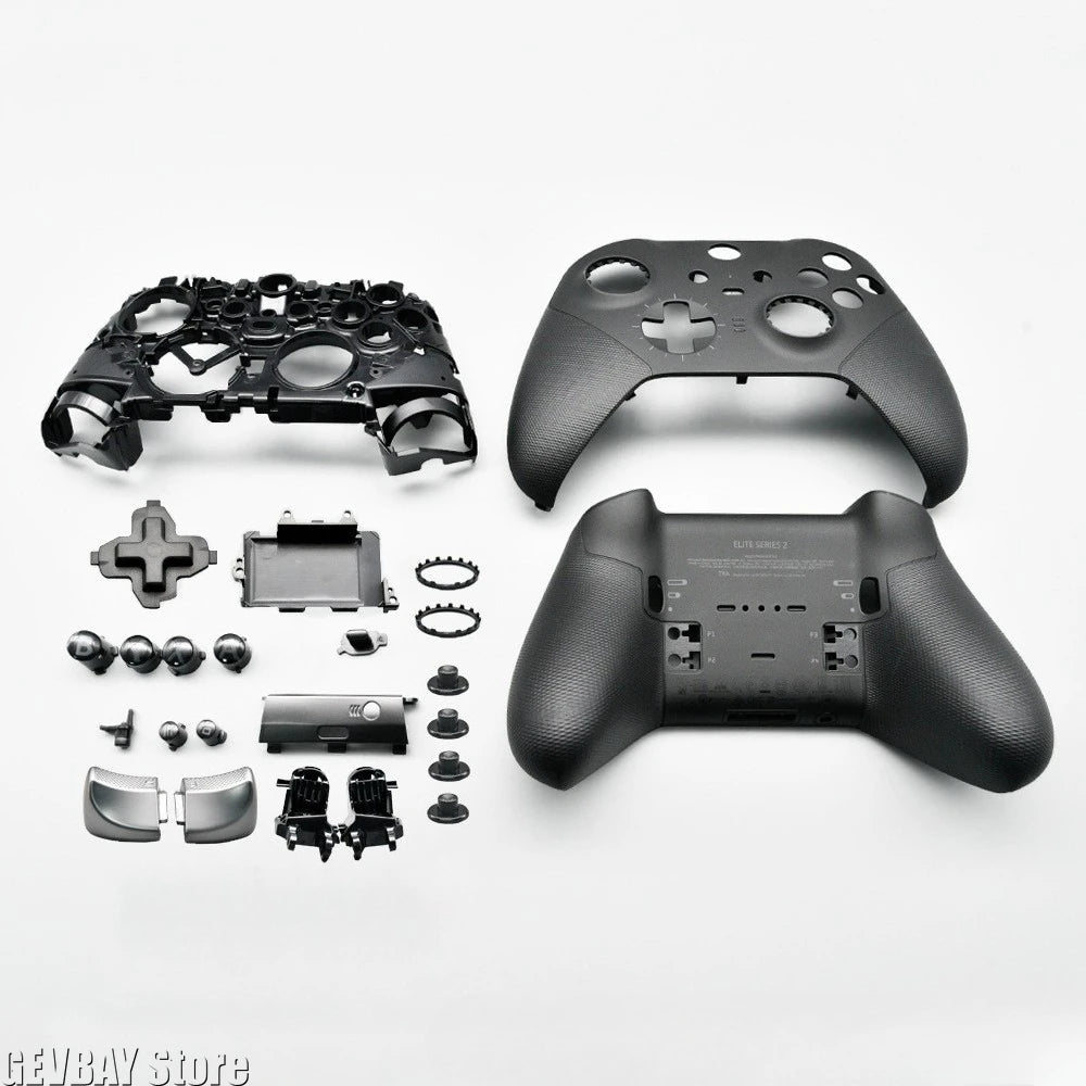 Xbox Elite Series 2 Controller Full Housing Shell Kit – Faceplates, ABXY Buttons, LT/RT LB/RB Bumpers, Grips & Thumbsticks