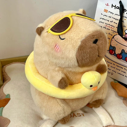 Capybara Plush Toy - 23cm Soft Cute Stuffed Animal Doll for Kids & Holiday Gifts
