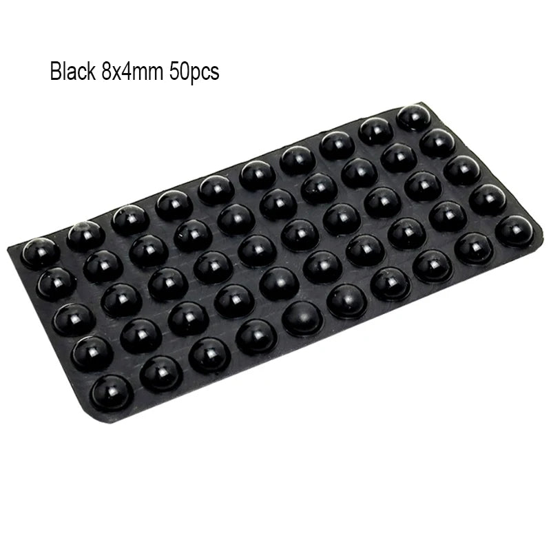 18–100PCS Self-Adhesive Silicone Door Stops – Cabinet Bumpers & Rubber Cushion Pads for Furniture Protection