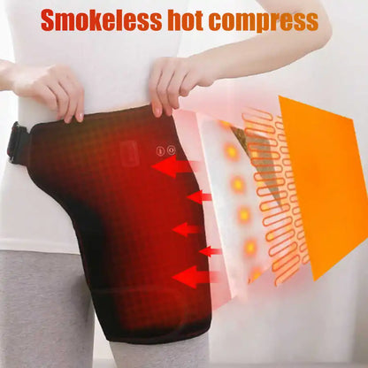 Heated Hip Groin Brace – Flexible & Portable Thigh Support for Muscle Relaxation and Pain Relief
