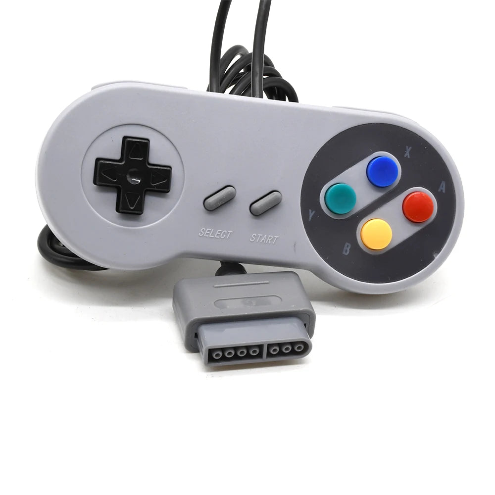16-Bit Retro Gamepad Controller - High-Precision Mini Button Pad for SNES FC TV Gaming Consoles