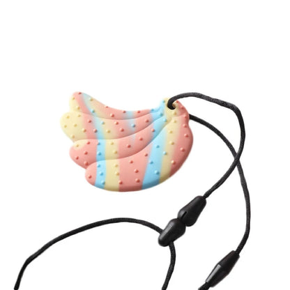 BPA-Free Silicone Baby Teether – Cartoon Sensory Chew Pendant Necklace for Newborns, Autism & ADHD Teething Care