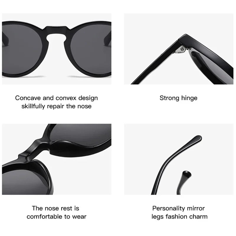 Retro Polarized Sunglasses — Small Round Vintage Shades for Men & Women