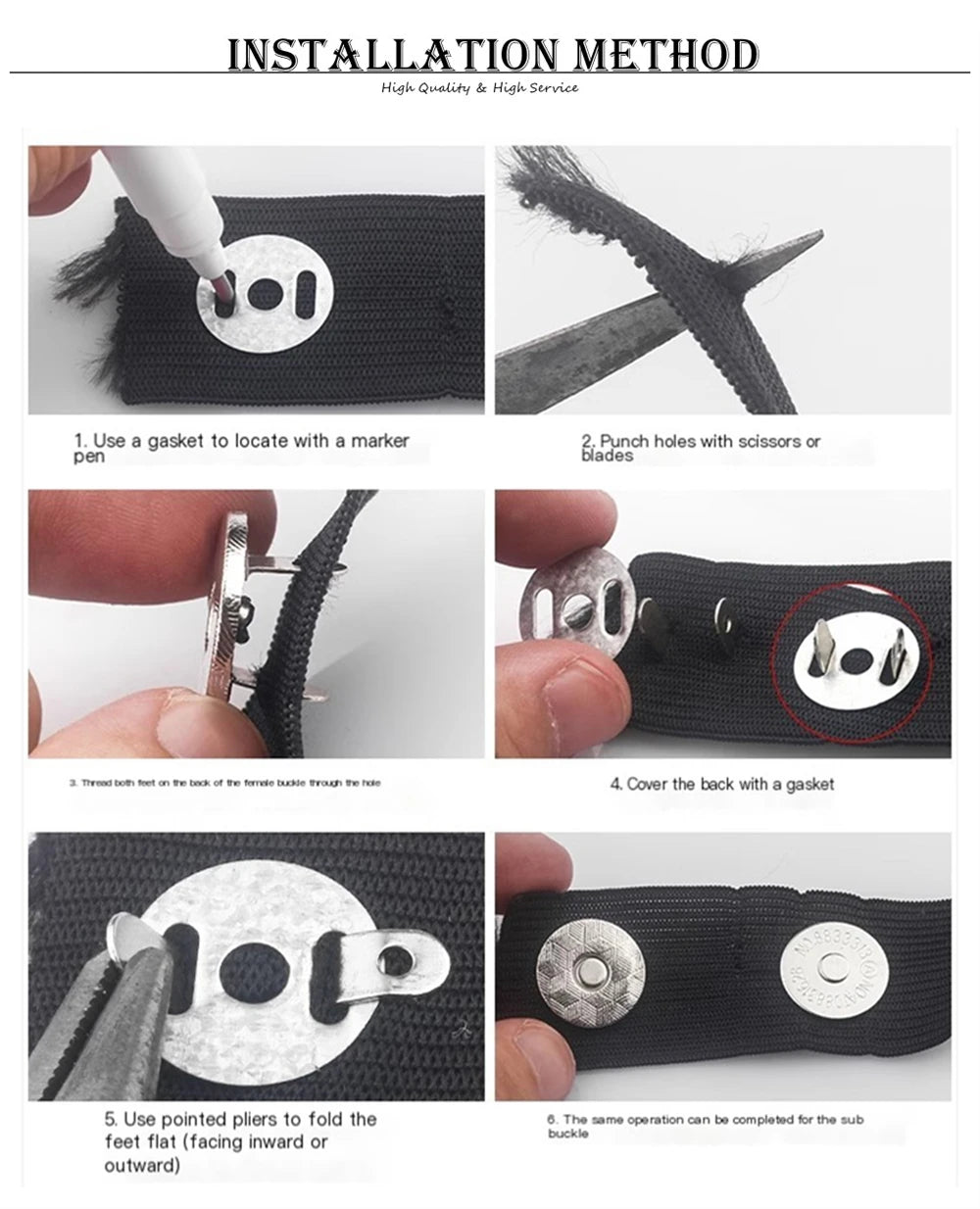 10 Pcs Magnetic Snap Fasteners 14–18MM – Clasps & Buttons for Handbags, Purses, Wallets & Craft Bag Accessories