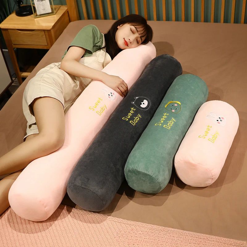 Rectangular Pillow for Girls – Multi-Functional Long Bolster Cushion for Pregnancy, Side Sleepers, and Bed Reading Support
