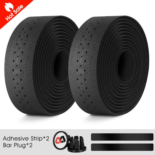 WEST BIKING EVA High Tenacity Handlebar Tape — Shock Absorbing Adhesive Bar Tape with Holes for Road Bikes