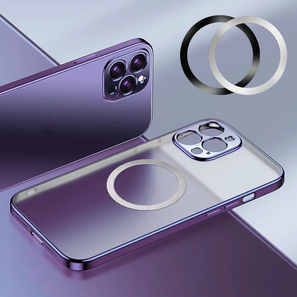 Stainless Steel Universal Magnetic Metal Plate Ring for MagSafe Wireless Charger - Iron Sheet Sticker for Magnet Car Phone Holder