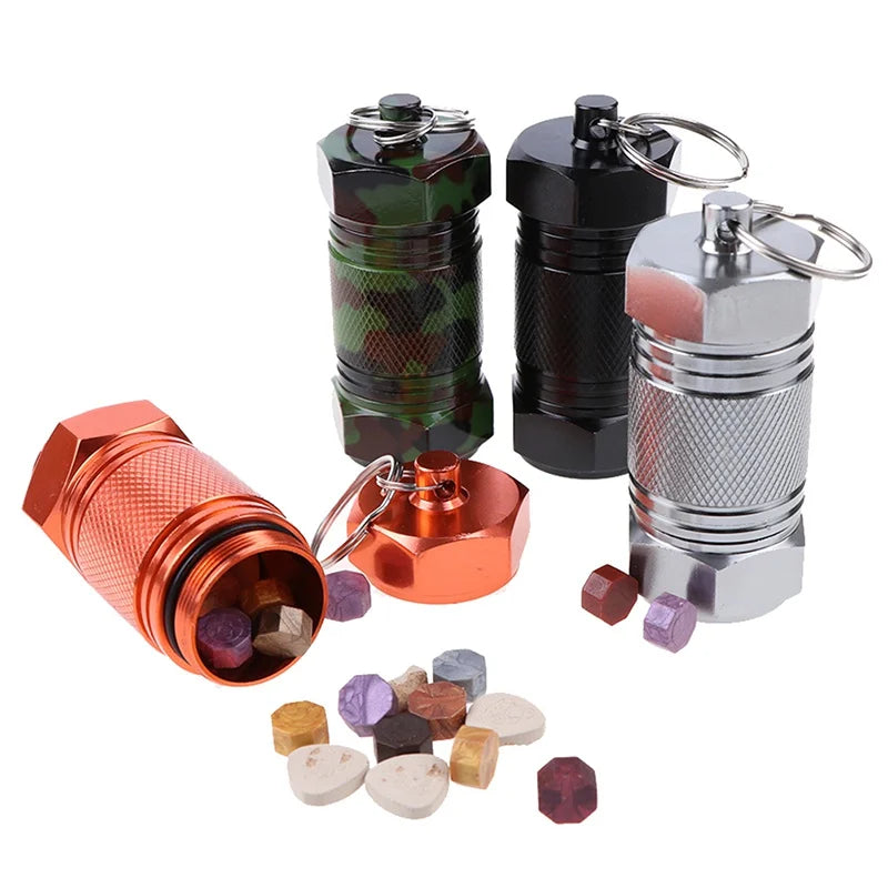 Waterproof Aluminum Pill Case – Capsule Container for Medicine & Outdoor Emergency Storage