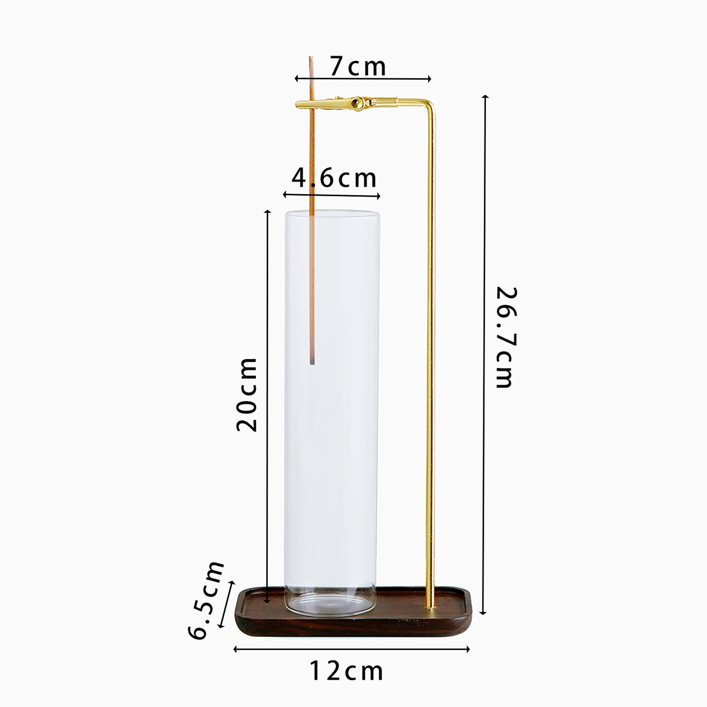 Incense Stick Holder with Ash Catcher — 2-in-1 Organizer and Anti-Flying Ash Burner