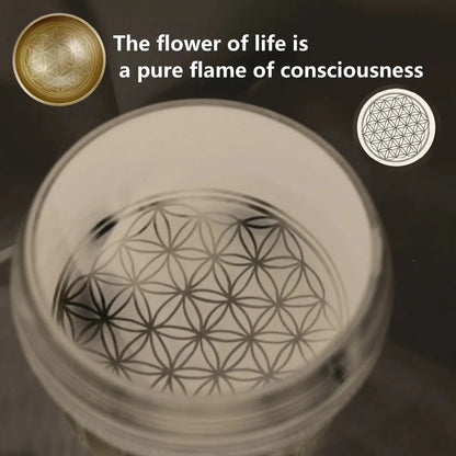 Miwayer Tibetan Singing Bowl Set - Flower of Life Design, Perfect for Meditation, Yoga, Stress Relief & Mindfulness