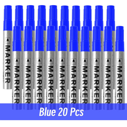 Permanent Waterproof Paint Marker Pen – Quick-Dry Black Ink for Tires, Oily Surfaces & Signature Writing Stationery Tool