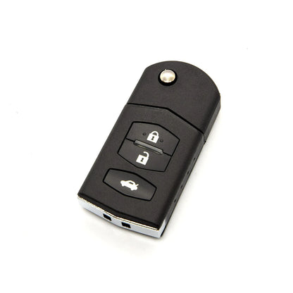 BEST KEY Flip Folding Remote Car Key Case – 2/3 Buttons for MAZDA 3, 5, 6, M6, RX8, MX5 with Uncut Blade