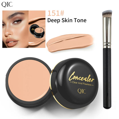 Hydrating Eye Brightening Concealer & Contour Cream – Full Coverage Long-Lasting Correcting Under Eye Makeup for Flawless Natural Finish