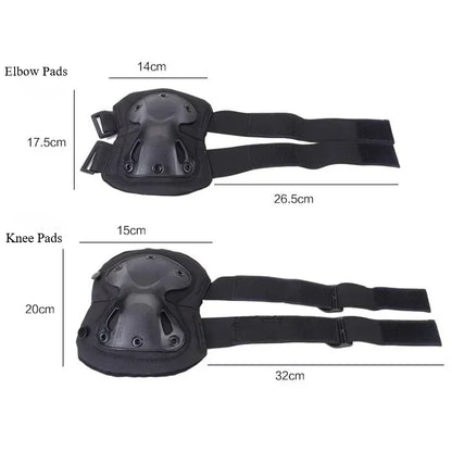 Outdoor Tactical Knee & Elbow Pads - Protective Gear for Cycling, Hiking & Mountaineering