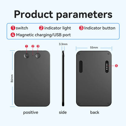 AI ChatGPT-4o Intelligent Voice Recorder — Noise Reduction Audio Dictaphone with 59 Languages Translation & Summarize, 8-128GB Storage