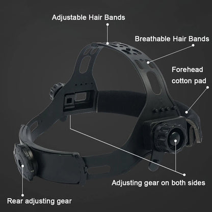 Solar Automatic Dimming Welding Helmet : Large View True Color, High Temperature Resistant - Welder's Essential for Auto Darkening