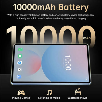 2025 Original Pad 16 Pro 10.1" Android Kids Tablet – 22GB+2TB, 5G Dual SIM, Gaming Tablet with 10000mAh Battery