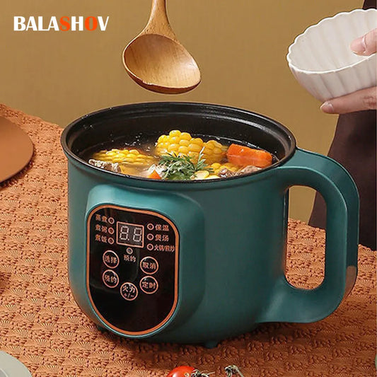 Electric Hot Pot Multicooker - Stew, Soup, Noodles, Rice, and Egg Cooker with EU Plug