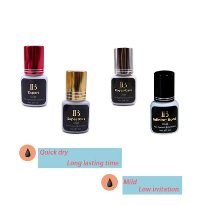 IB Glue Series for Eyelash Extensions — Quick-Drying, Long-Lasting, Low-Irritation Korean Makeup Tool Adhesive