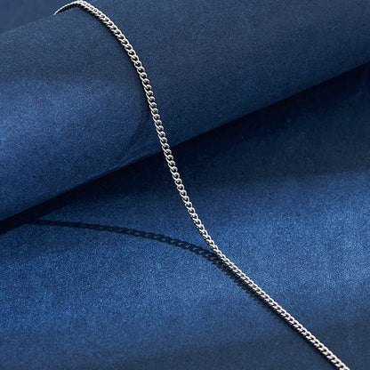 2mm Stainless Steel Link Chain Necklace for Men & Women – Silver & Gold Colors, 14"–30" Adjustable Length