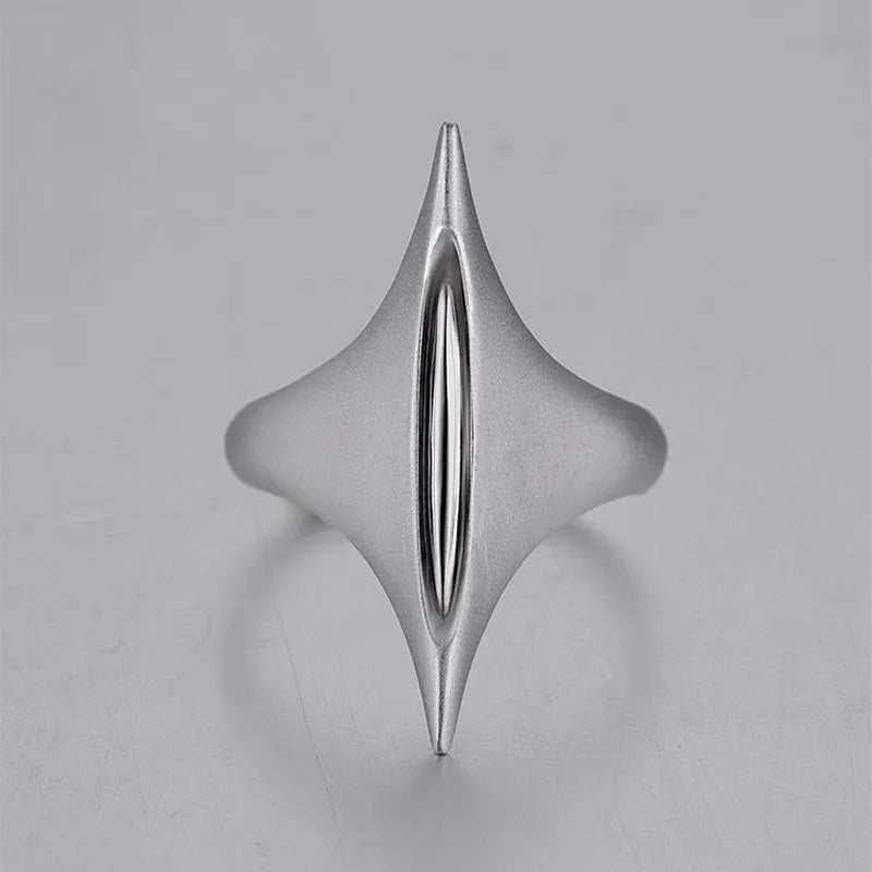 Retro Sword of Maria Silver Ring — Handmade Punk Gothic Open Ring for Women & Unisex Jewelry Gift
