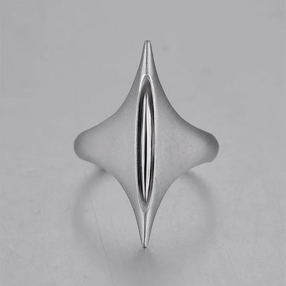 Retro Sword of Maria Silver Ring — Handmade Punk Gothic Open Ring for Women & Unisex Jewelry Gift