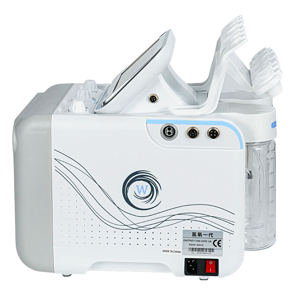 7 in 1 Water Oxygen Small Bubble Machine - Professional Hydra Dermabrasion Beauty Instrument for Facial Spa and Skin Care