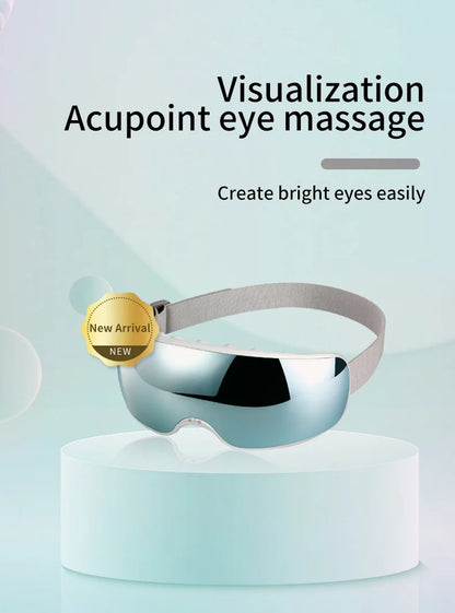 Eye Massager with Acupoint Vibration & Hot Compress | Bluetooth Music Eye Care Device