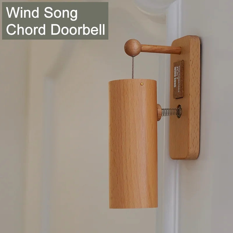 432Hz Wooden Doorbell Chime - Musical Entry Door Bell for Home, Business, Fridge & Housewarming Gift