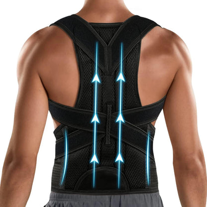 Back Brace Posture Corrector — Adjustable Back Straightener for Women & Men | Scoliosis & Hunchback Correction Posture Trainer