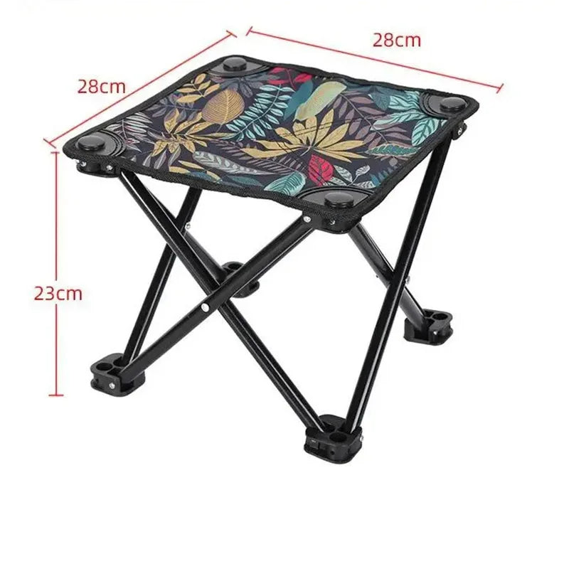 Outdoor Folding Chairs – Metal Camping & Fishing Chairs, Portable Hiking, Picnic, Beach, and Moon Sketching Stools for Tourists