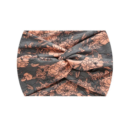 Wide Stretch Printed Sports Headband – 18cm Athletic Sweatband & Hairband