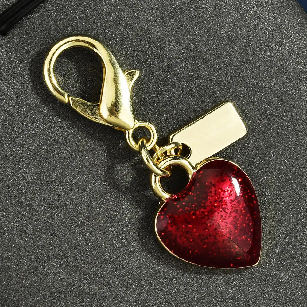 Fashion Bear Cherry Flower Keychain – Metal Y2K Letter C Bag Pendant & Car Key Ring Jewelry Gift for Women