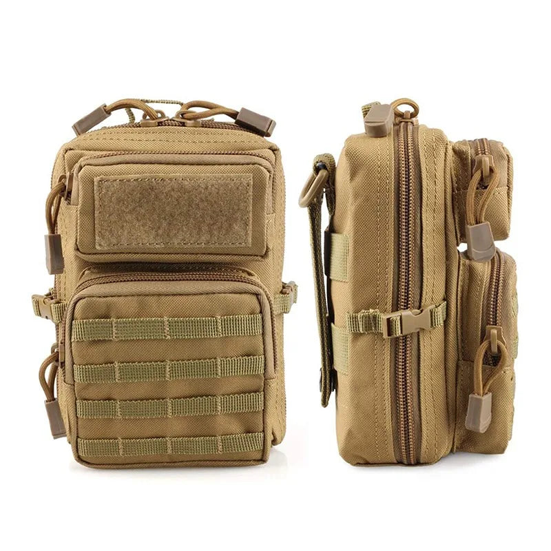 Tactical Multifunction Waist Bag – Molle Travel Pouch, EDC Phone Holder, Fanny Pack for Camping, Hiking & Hunting