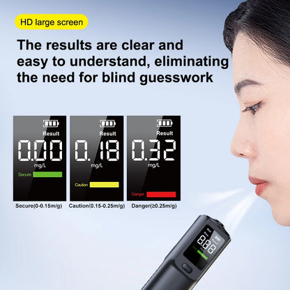 Portable Non-Contact Breathalyzer – Automatic Alcohol Tester with Voice Broadcast and LED Display for Personal Use