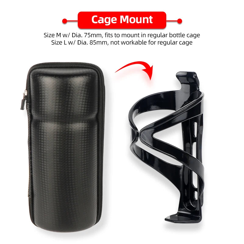 Deemount Bicycle Tool Storage Box – Bottle Cage Mount Case for Bike Repair Kits, Glasses & Keys