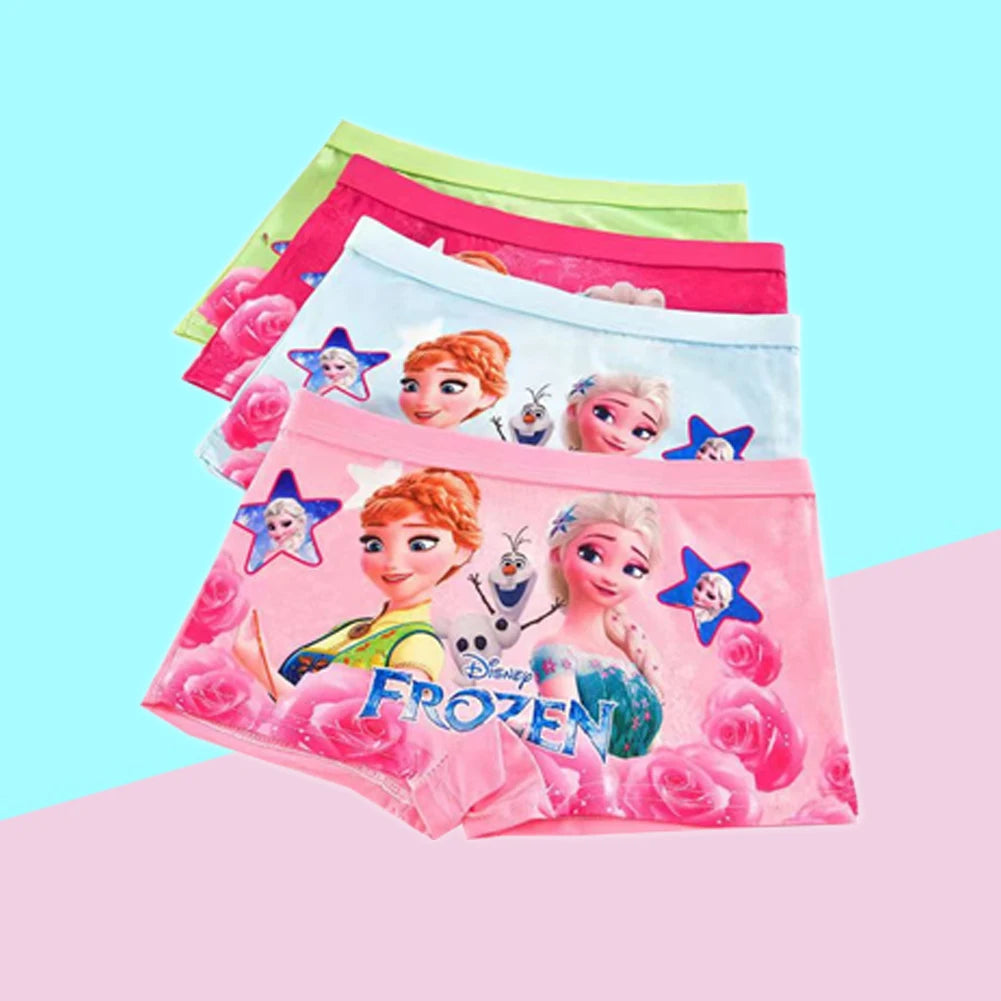 New Girl Underwear Set – Anna Elsa Princess Cartoon Kids Panties, 2-7 Years, Comfortable Briefs for Girls