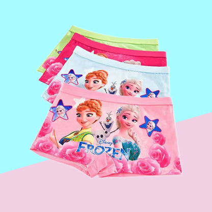 New Girl Underwear Set – Anna Elsa Princess Cartoon Kids Panties, 2-7 Years, Comfortable Briefs for Girls