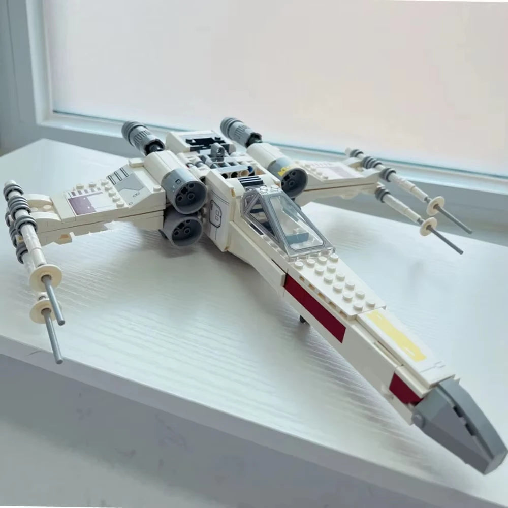 MOC 75301 Space Wars X-Wing Fighter Building Block – Model Bricks Toy for Kids & Adults, Birthday & Christmas Gift