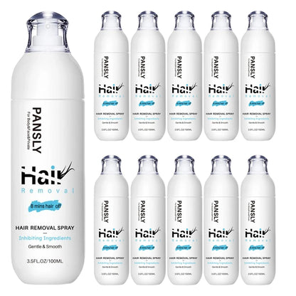 100ML Hair Removal Spray - Painless Hair Reduction Treatment for Smooth Skin and Hair Growth Inhibition