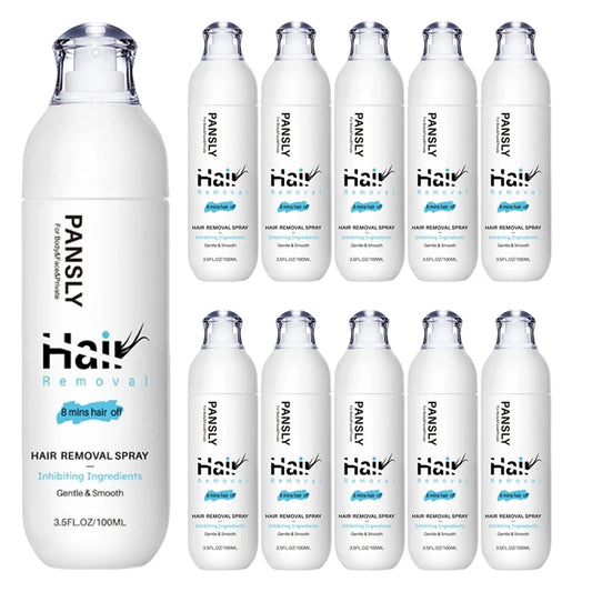 100ML Hair Removal Spray - Painless Hair Reduction Treatment for Smooth Skin and Hair Growth Inhibition