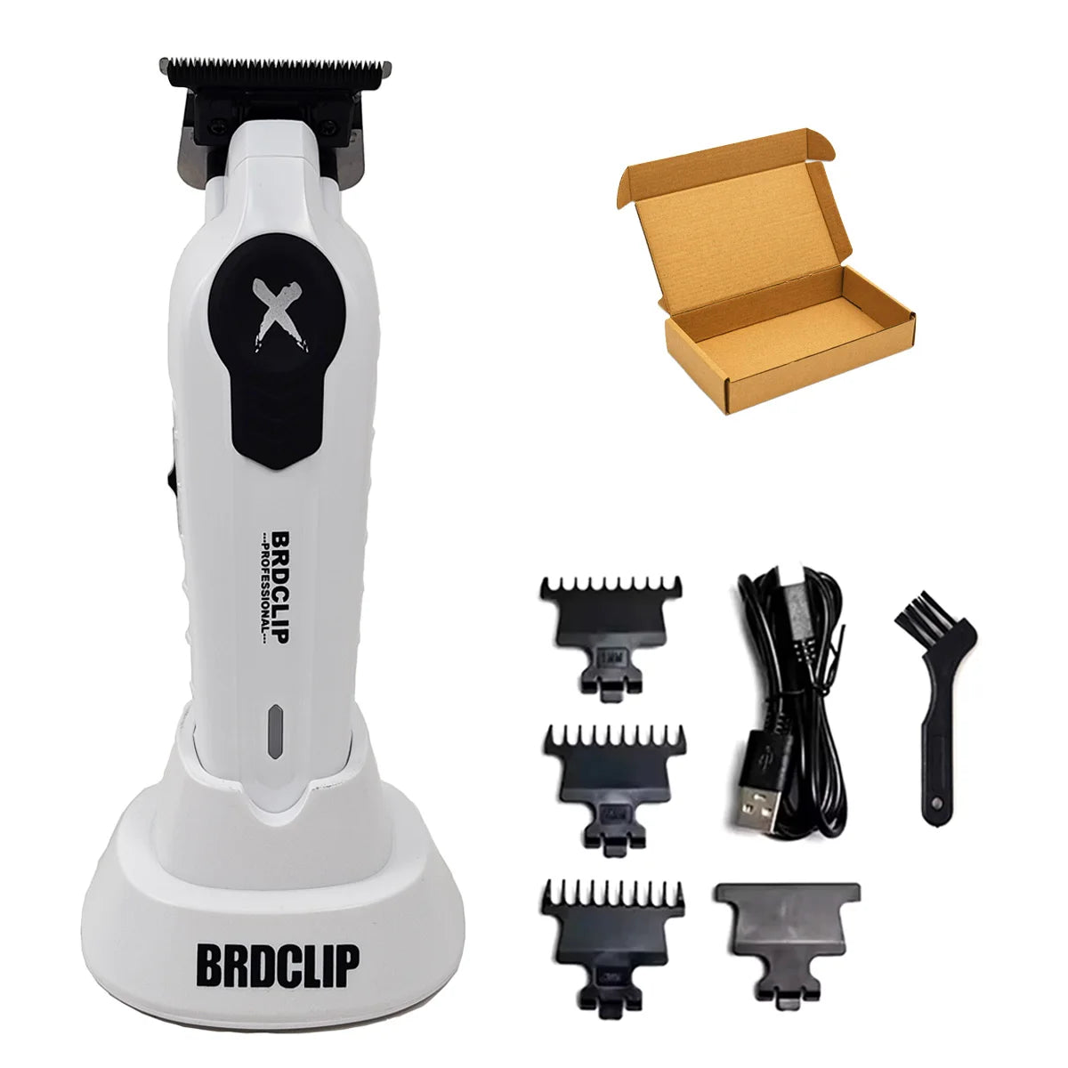 BRDCLIP X Series FA1T Professional Hair Trimmer – 7700RPM Electric Clipper with DLC Blade for Men & Barber Shop Use