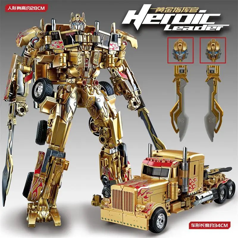30CM Transforming Robot Toy – Optimus Prime, Bumblebee & Megatron Alloy Action Figures for Kids