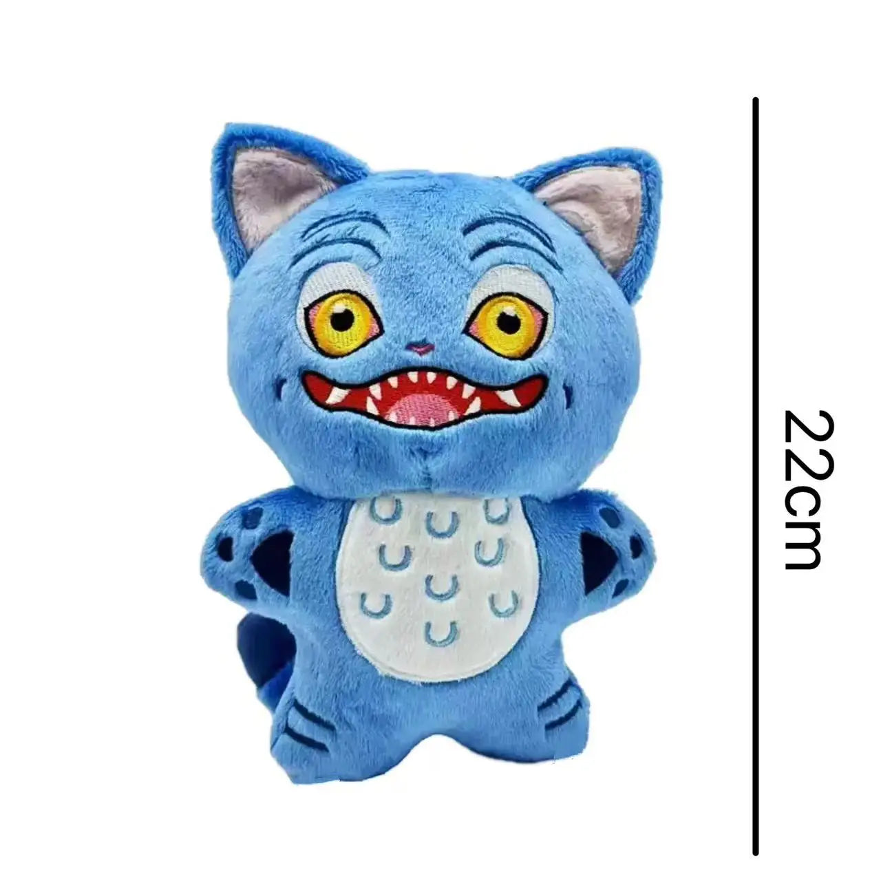 Demons Hunters Purple Tiger Plush Hat with 3 Eyes – Cute Monster Stuffed Toy for Fans & Gifts