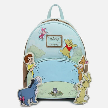 The Aristocats Marie Mini Backpack – Floral Print Schoolbag with Villains Scene, Maleficent & Sleeping Beauty Design for Kids
