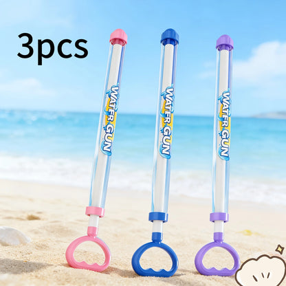 Pull-Back Water Spray Gun - 1/3/6-Piece Outdoor Water Toys for Kids, Pool, Lawn & Summer Splash Games