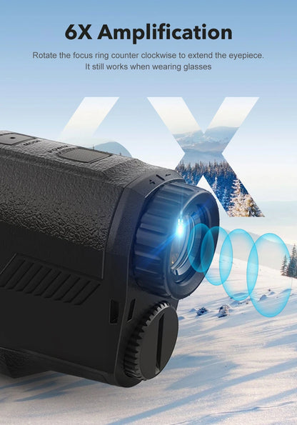 ARTBULL 1000m Golf Rangefinder – 650m Telescope with Flag-Lock, Slope, Pin Laser Distance Meter for Hunting & Outdoor Activities